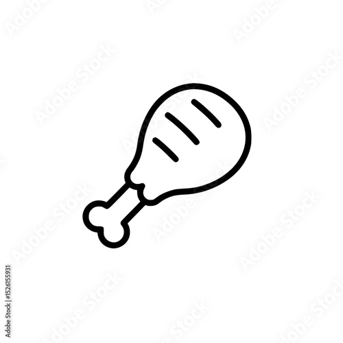 Grilled Chicken Leg Icon