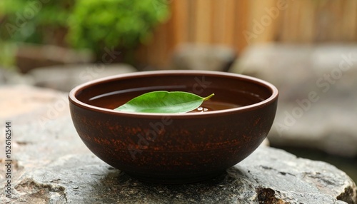 bowl of green tea