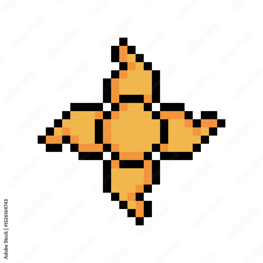 Fototapeta premium pixel art sun