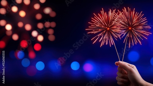 A celebratory background image captures the spirit of Independence Day. A vibrant festive backdrop perfectly embodies patriotic fervor and national pride a visual testament to liberty photo