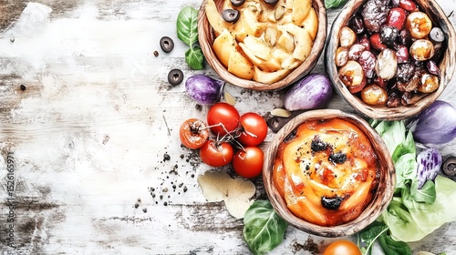 Wallpaper Mural vibrant vegan delights: freshly prepared meals showcasing health & sustainability – perfect poster for a modern athletic space! Torontodigital.ca