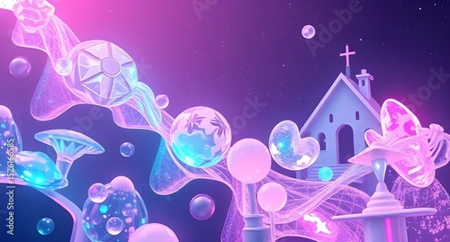 abstract background with stars