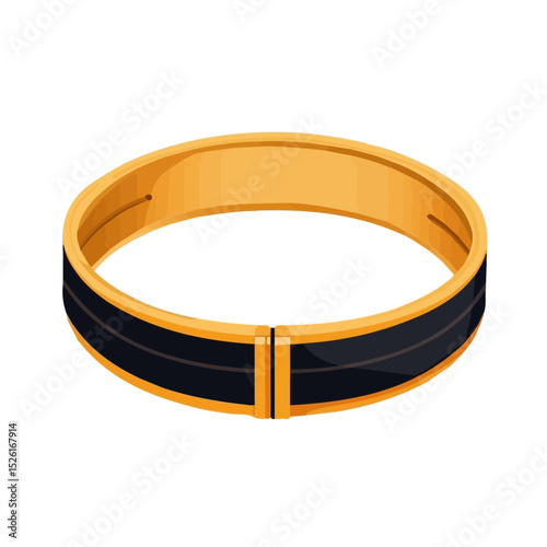 2D flat Bracelet vector illustration, isolated on a white background.