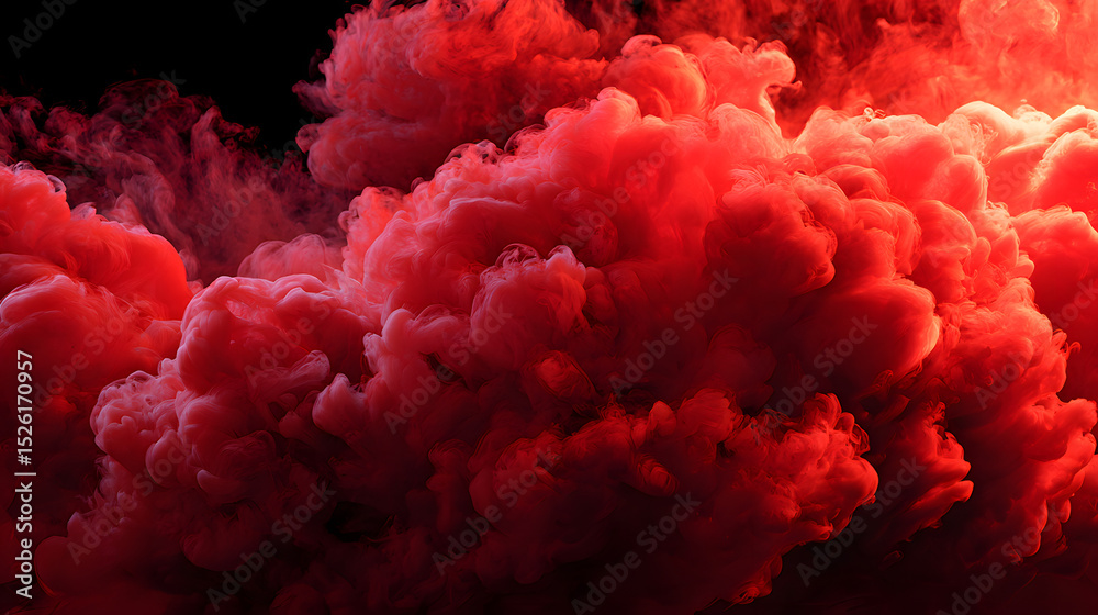 Obraz premium Dramatic smoky background with dense swirling smoke creating intense mysterious atmosphere 