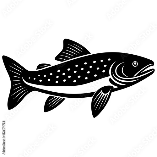 vector illustration of a fish