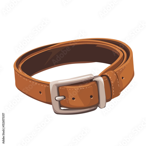 2D flat vector illustration of Belt, isolated on a white background.