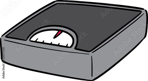 Illustration of weighing machine
