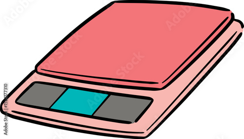 Illustration of weighing machine
