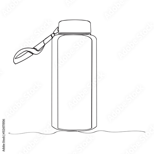 continuous line drawing Bottle icons. bottle sign and symbol