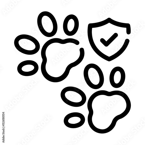 pet insurance Line Icon