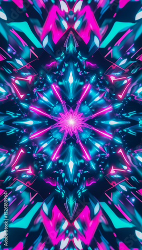 Bright colorful abstract background with glowing stars, ideal for Christmas or holiday design illustrations and shiny blue space wallpapers
