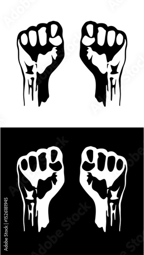 silhouette fist bomb hand, hand gesture powers