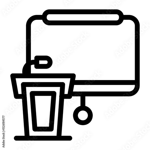 keynote presentation Line Icon