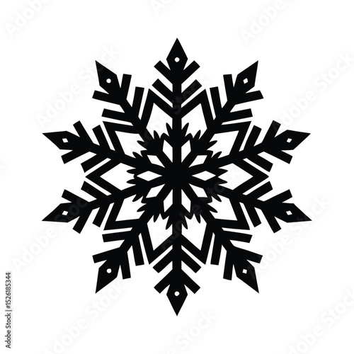 snowflake on white background