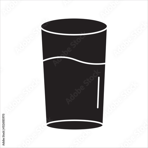 drinking water glass icon. Drinking water glass symbol in restaurant or cafe. Vector illustration. on white background.