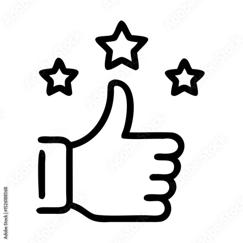 Photos Thumbs Up, Stars, Positive Feedback, Excellence, Approval