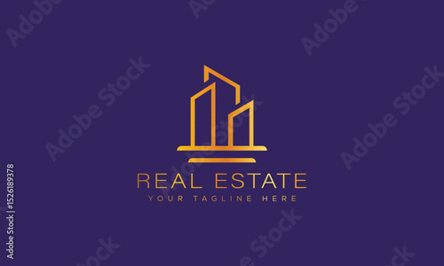 Real Estate Logo Design – Building & Construction Vector Template for Property Branding