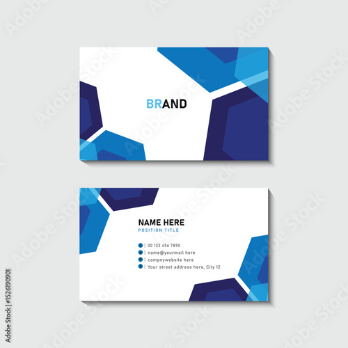 Modern Blue Business Card Template