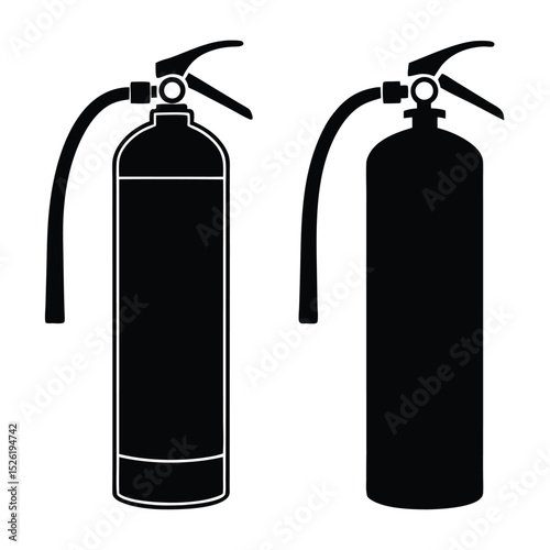 Two Fire Extinguisher Icons for Safety Signage