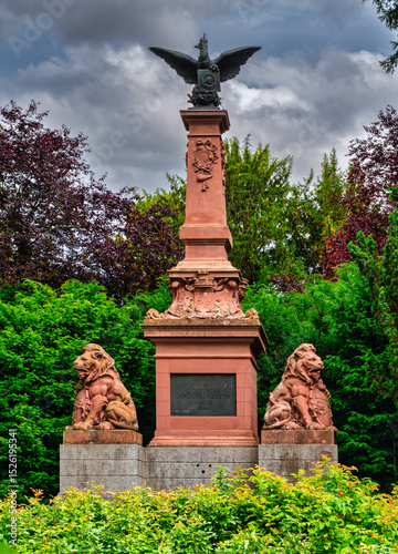 Schützenbrunnen im Stadtpark in Mainz