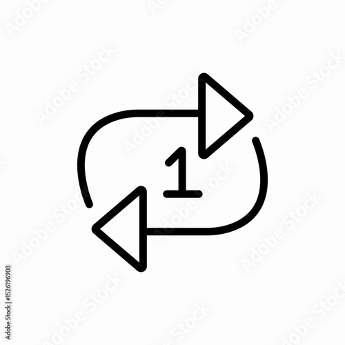 previous back return icon vector sign