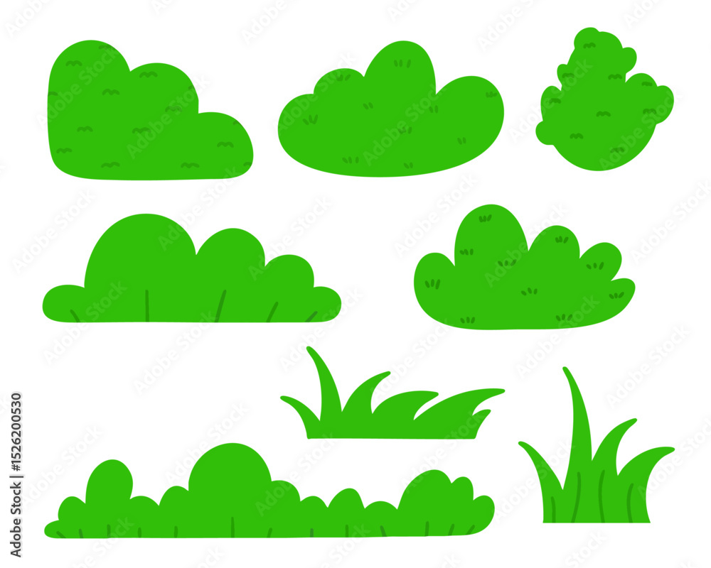 Obraz premium 나무 덤불 드로잉 아이콘(tree bush drawing icon)