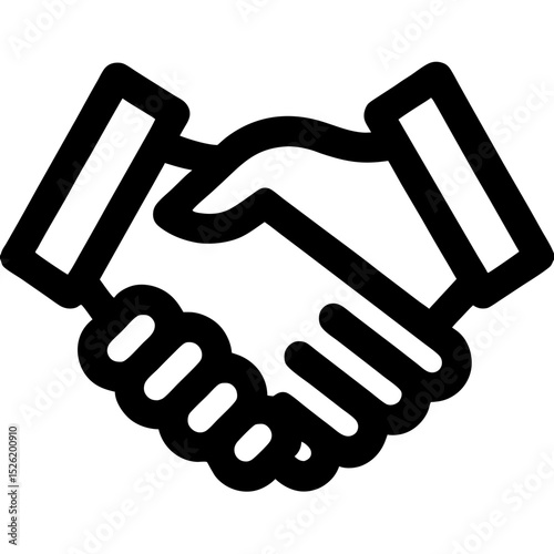 Handshake Icon – Partnership, Agreement, and Collaboration Symbol