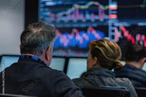 A couple attends a seminar on how to build a retirement fund with a focus on stocks and bonds.  photo