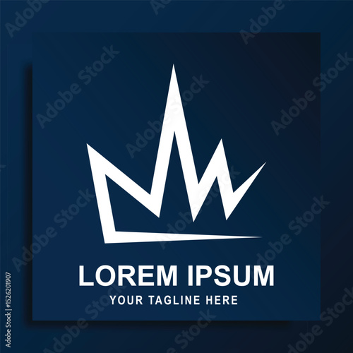 crown logo vector illustration design template