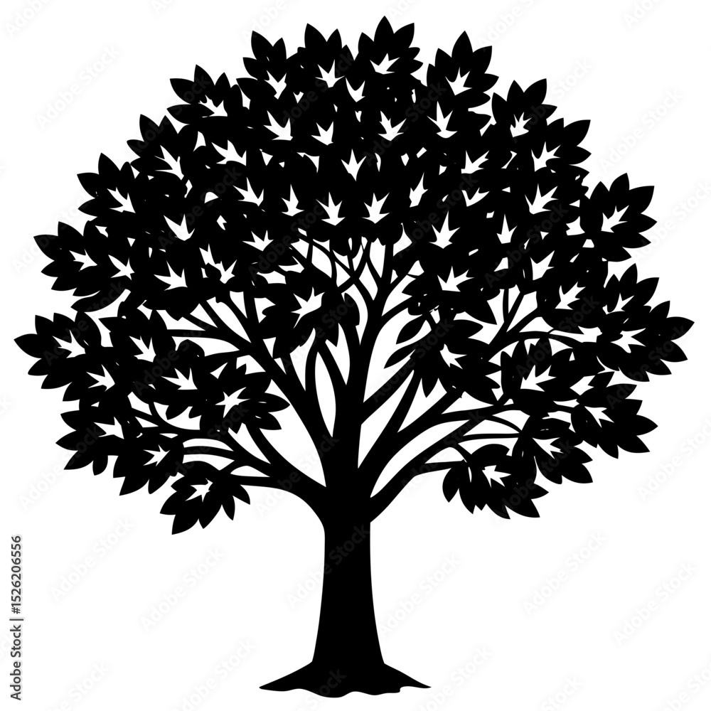 Obraz premium vector tree silhouette