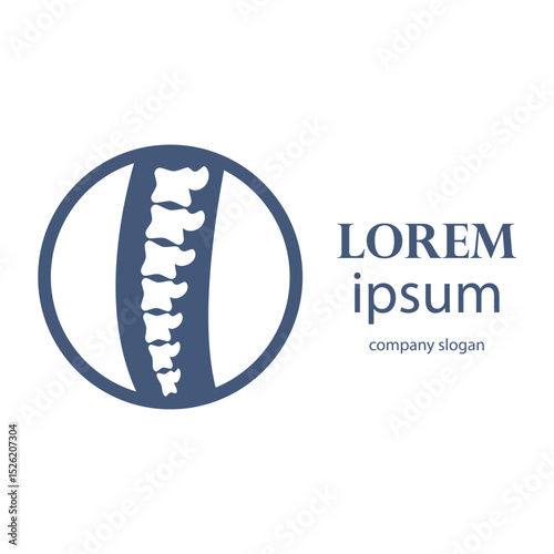 spine pain treatment and therapy logo design