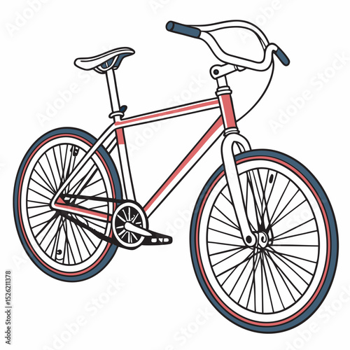 Bicycle on white background free download.