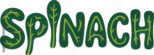 Spinach - Fresh Green Vegetable logo design