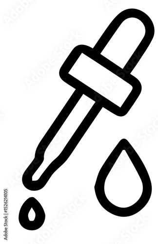 Dropper Icon Illustration Simple and Minimalist Design Style Artwork