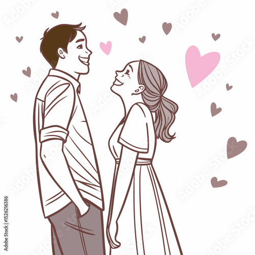 Love couple vector image free download.
