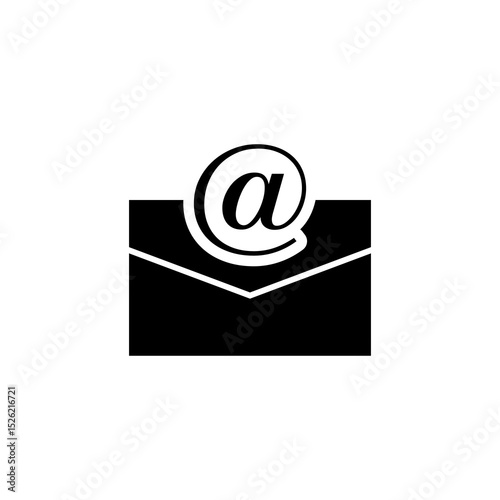 Email icon illustration isolated on white background