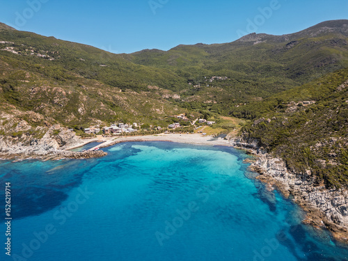 The small fishing village of Giottani on the west coast of Cap Corse in Corsica