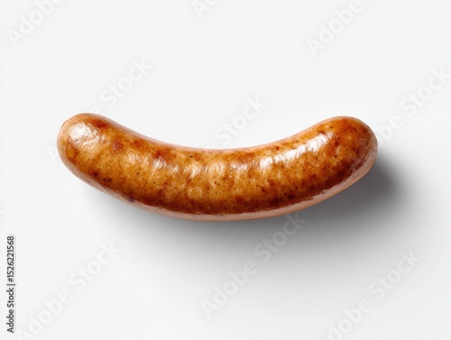 Sausage is shown on a white background