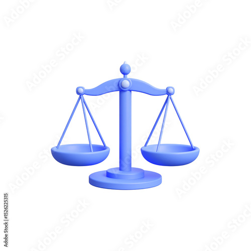 Golden scales of justice symbolizing law, equality, and legal balance, an isolated brass measurement icon