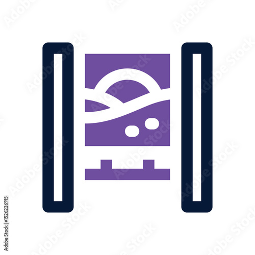 banner duotone icon. Sleek and modern vector icon for websites, mobile apps, marketing materials, and corporate design. Fully scalable and ready to use.