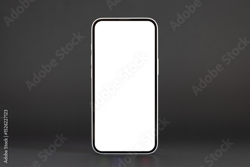 Simple Phone Screen Mockup on Dark Background