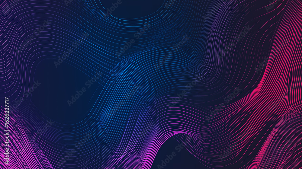 Fototapeta premium Abstract sound wave graphic A series of interconne 
