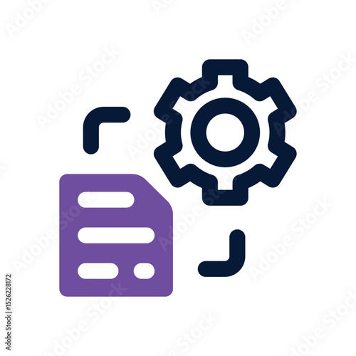 process duotone icon. Sleek and modern vector icon for websites, mobile apps, marketing materials, and corporate design. Fully scalable and ready to use.