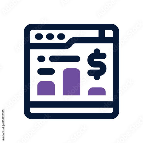 digital business duotone icon. Sleek and modern vector icon for websites, mobile apps, marketing materials, and corporate design. Fully scalable and ready to use.