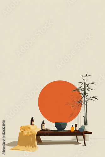 Minimalist Spa Retro Poster Design