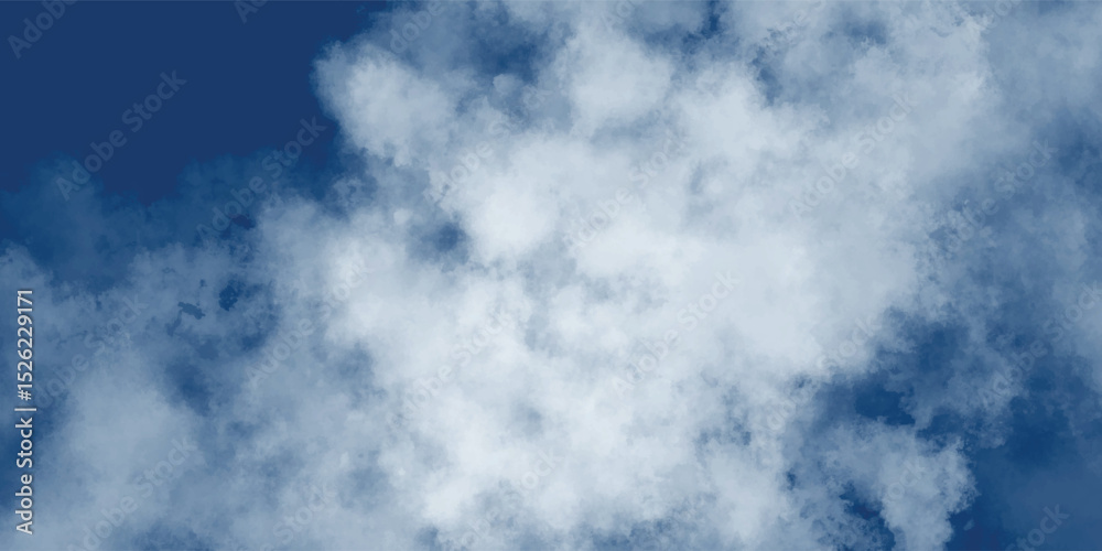 Fototapeta premium A panoramic embrace of high-altitude clouds, casting subtle shadows across the celestial horizon