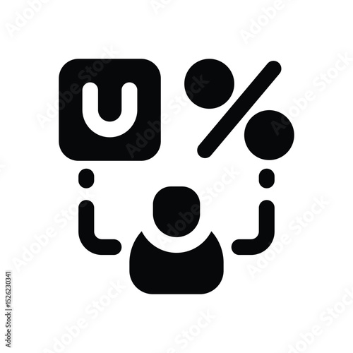 customer behavior glyph icon. Strong and solid vector icon for websites, mobile interfaces, presentations, and visual branding. High quality and easy to edit.