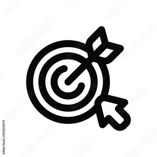 target line icon. Clean and minimalist vector icon for websites, mobile apps, presentations, and logos. Fully scalable and customizable for any project.