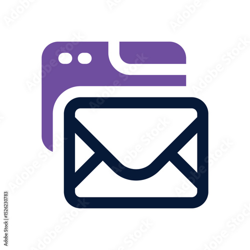 email duotone icon. Sleek and modern vector icon for websites, mobile apps, marketing materials, and corporate design. Fully scalable and ready to use.