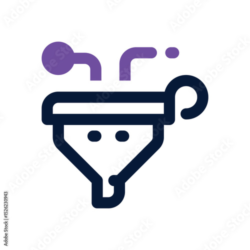 funnel duotone icon. Sleek and modern vector icon for websites, mobile apps, marketing materials, and corporate design. Fully scalable and ready to use.